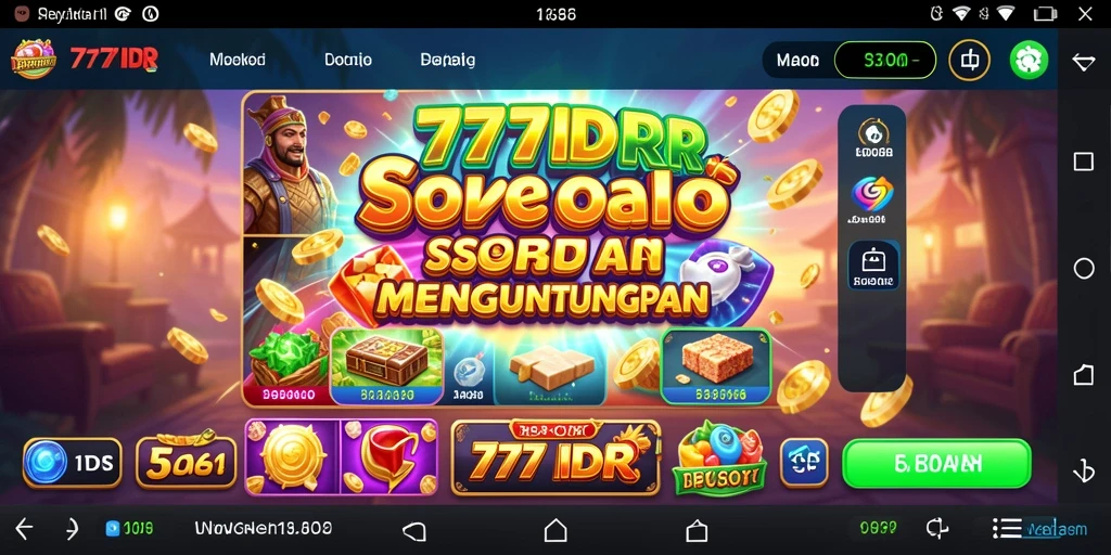 Tampilan gameplay slot yang menegangkan di 777IDR.