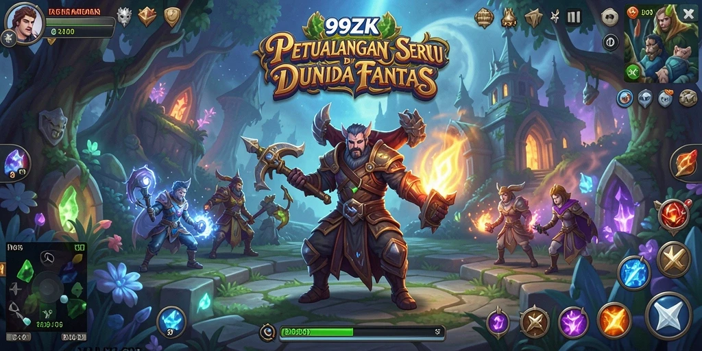Tangkapan layar gameplay 99ZK yang memperlihatkan aksi petualangan seru.