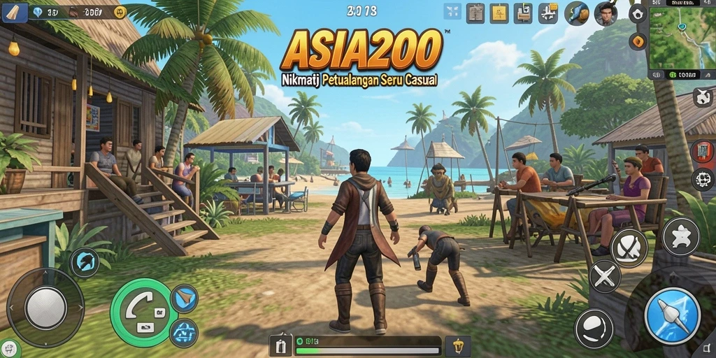 Screenshot gameplay ASIA200 menampilkan tantangan seru yang menyenangkan.