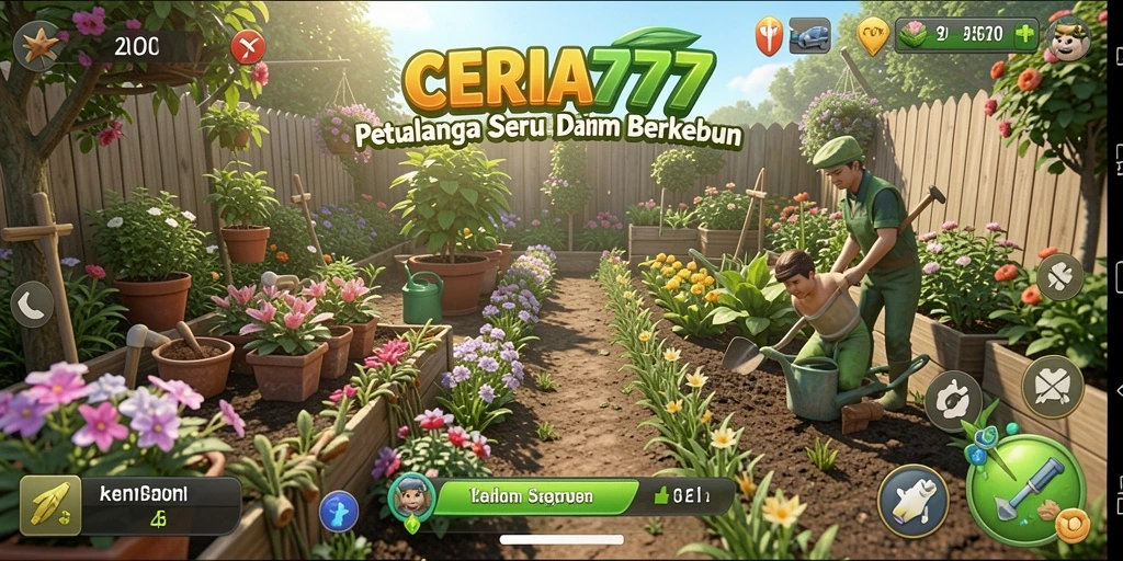 Tangkapan layar menunjukkan gameplay seru dalam <strong>CERIA777</strong> saat bertani.