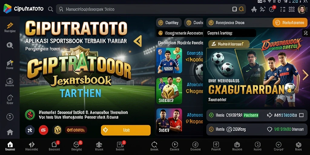 Tampilan menarik dari aplikasi <strong>CIPUTRATOTO</strong> yang menunjukkan fitur taruhan olahraga.
