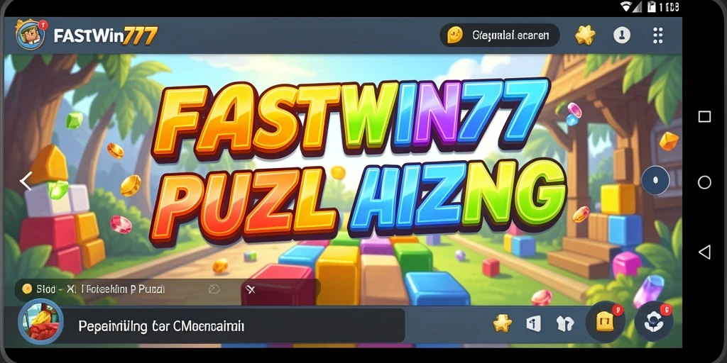 Tampilan screenshot menunjukkan gameplay menantang dari FASTWIN77.