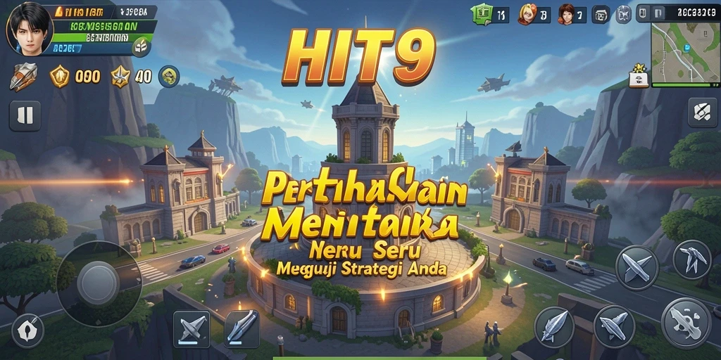 Tangkapan layar gameplay HIT9 menampilkan pertahanan strategis yang mendebarkan.