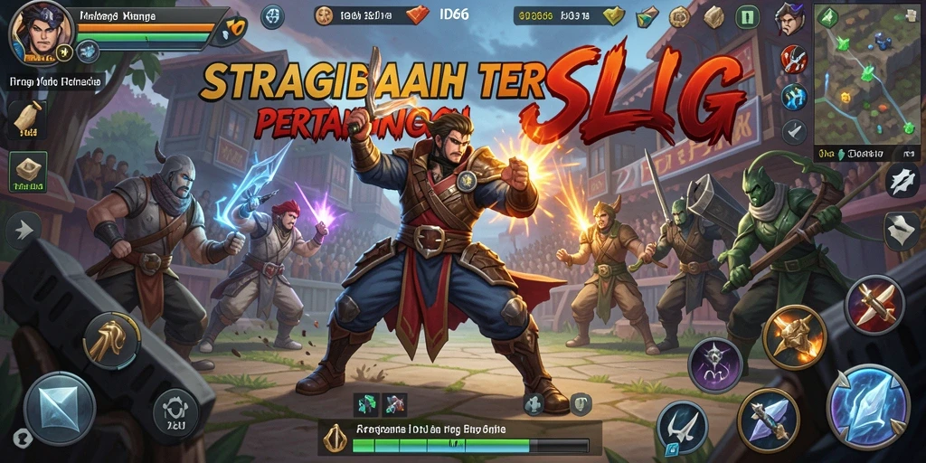 Screenshot gameplay ID66 yang menampilkan strategi pertempuran SLG.