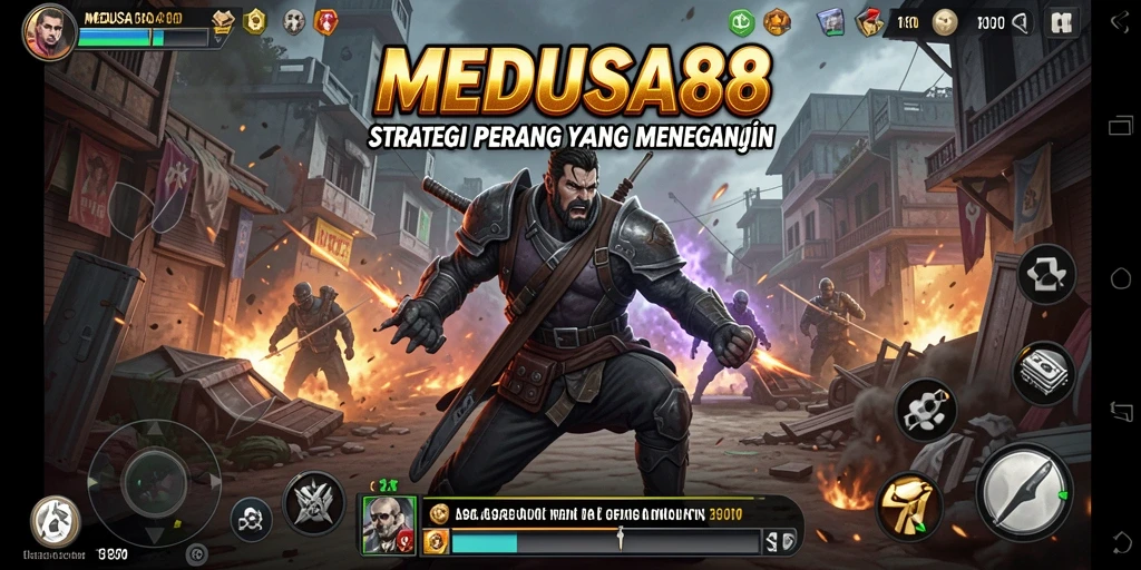Tampilan gameplay <strong>MEDUSA88</strong> yang menegangkan dan strategis.