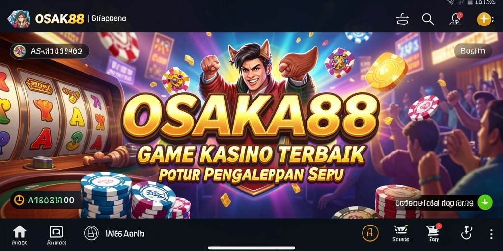 Tangkapan layar OSAKA88 menampilkan gameplay menawan dengan dealer dan pemain yang berinteraksi.