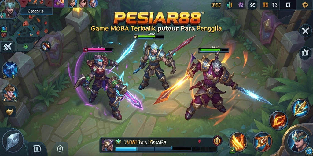 Tangkapan layar menggambarkan pertempuran seru dalam PESIAR88.