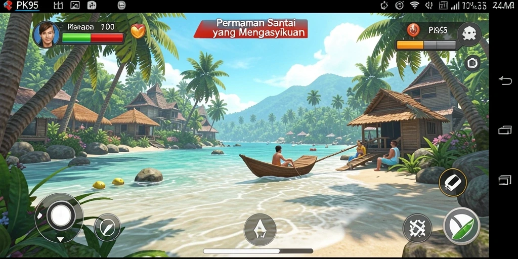 Tampilan gameplay PK95 yang seru dan menghibur.