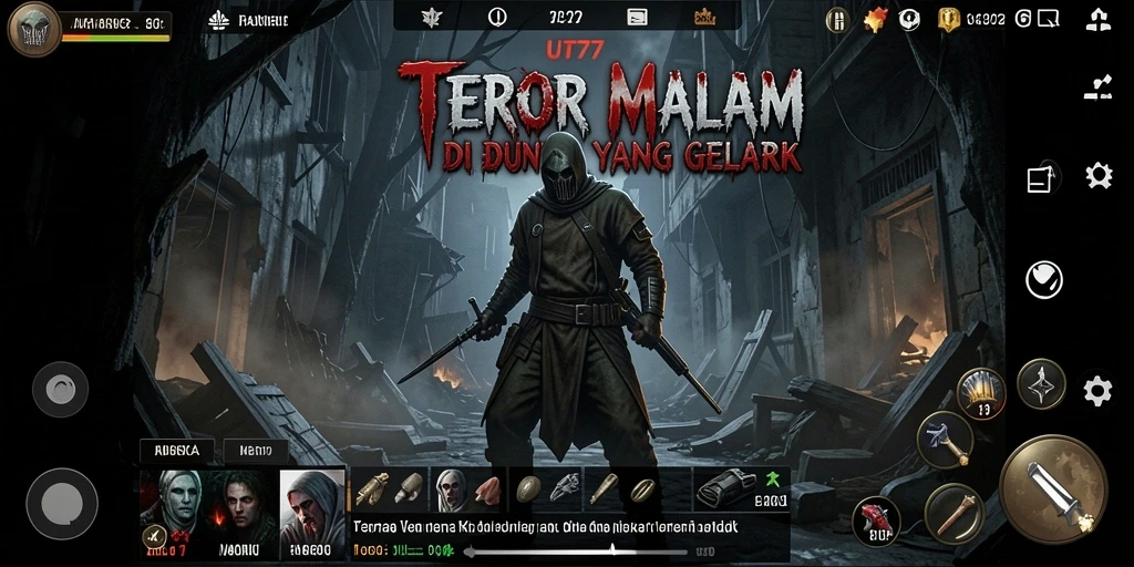 Screenshot UT77 menampilkan momen mencekam dalam gameplay horor.