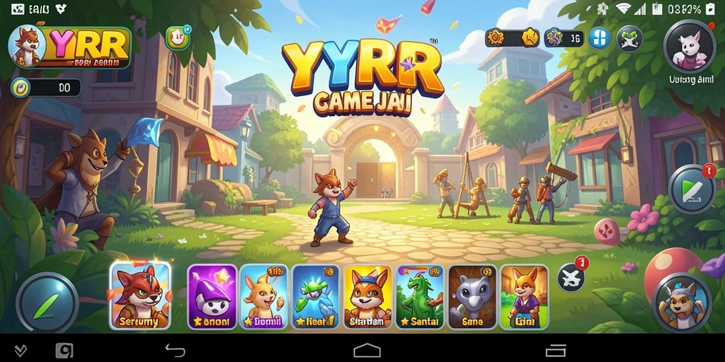 Screenshot gameplay YYRR dengan suasana santai yang menawan.